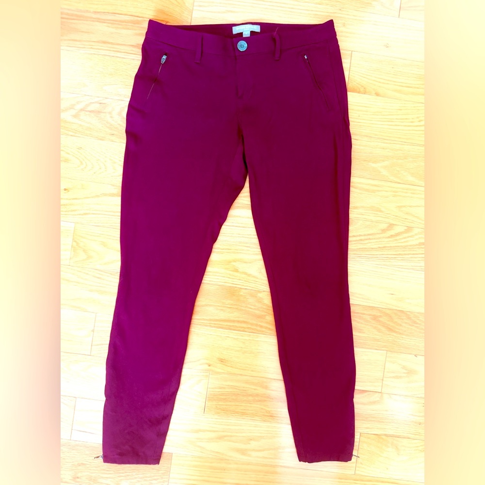 Banana Republic Burgundy Slim Fit jeggings size 4